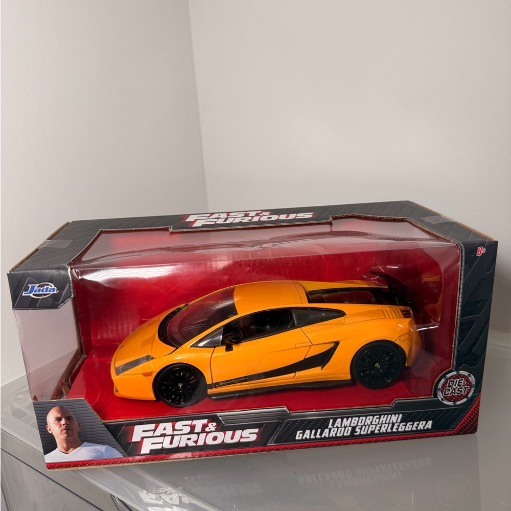 Jada Fast & Furious Lamborghini Gallardo Superleggera Toy Car - Vibrant Yellow - Picture 2 of 4
